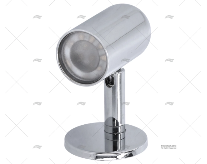 LUZ LECTURA LED 10-30V LATON CROMADO RECTO