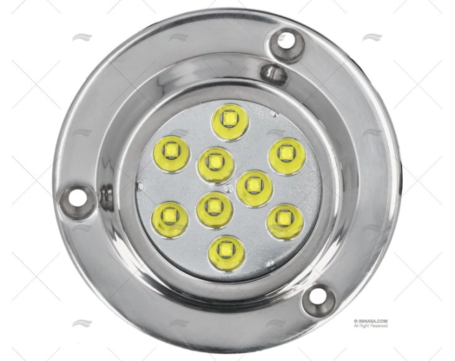 LUZ SUBMERSÍVEL BRANCA 10-30V INOX 3L
