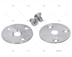 SET PIASTRINE ROTONDE INOX