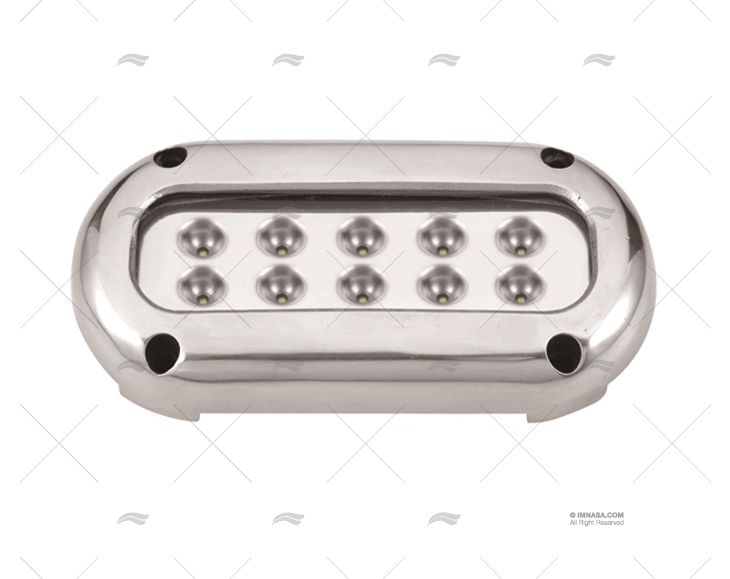 LUZ SUBMERSÍVEL BRANCA 10-30V INOX 3L