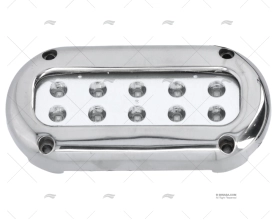 LUZ SUBMERSÍVEL AZUL   10-30V INOX 3L