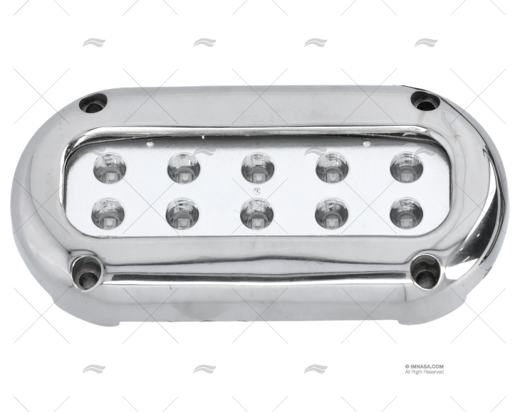 LUZ SUBMERSÍVEL AZUL   10-30V INOX 3L