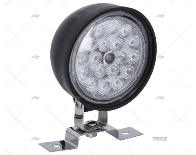 PROYECTOR AJUSTABLE LED 10-30V REDONDO NEGRO