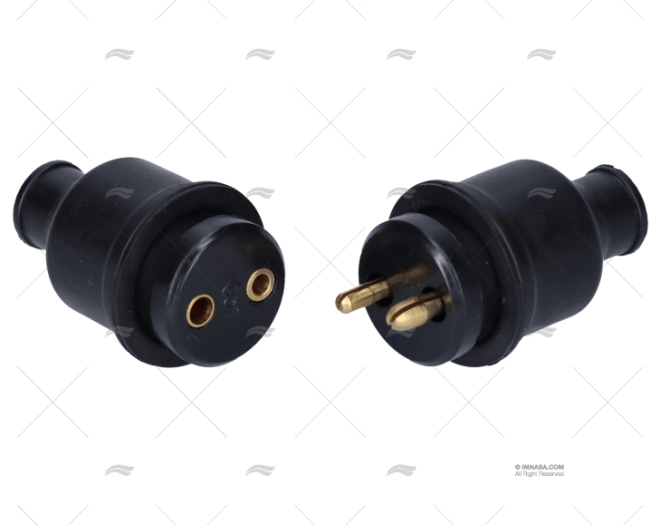 CONECTOR AÉREO REDONDO 20mm 2P