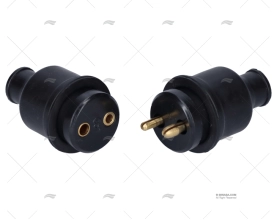 CONECTOR AÉREO REDONDO 20mm 2P