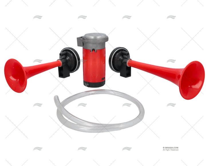 BUZINA 12V PVC VERMELHA