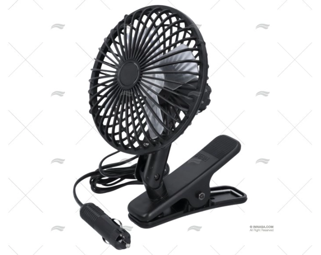 VENTILATEUR NOIR 12V