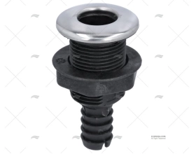 DRAIN HOSE PORT PP/INOX 19mm