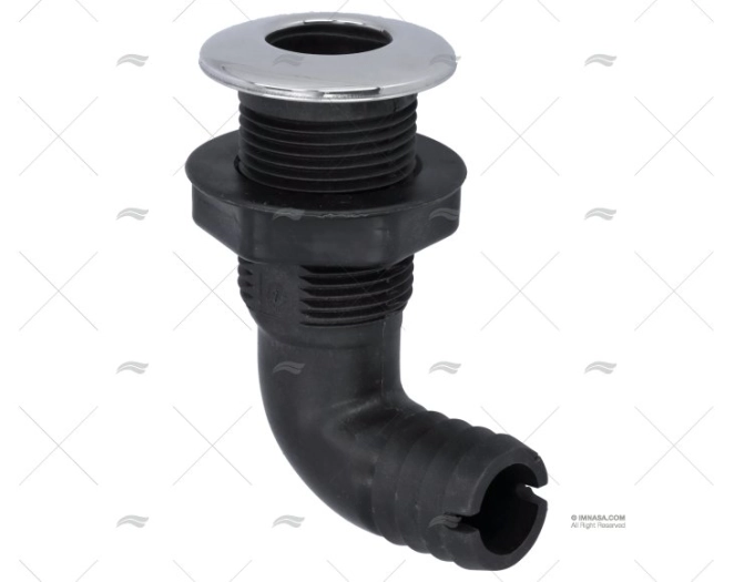 PASSASCAFO GOMITO PP/INOX 25.4mm