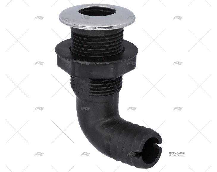PASSASCAFO GOMITO PP/INOX 25.4mm