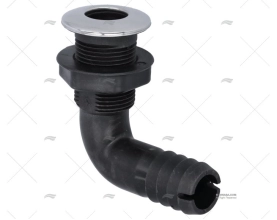 PASSASCAFI GOMITO PP/INOX 28.5mm