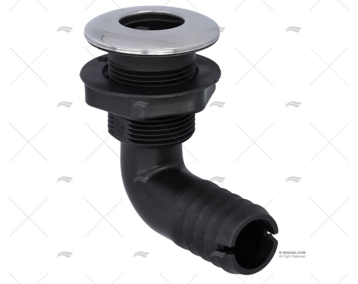 DRAIN ELBOW HOSE PORT PP/INOX 32mm