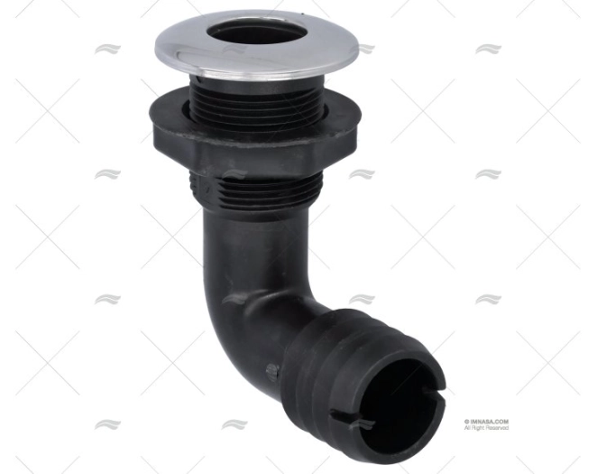 PASSASCAFI GOMITO PP/INOX 38mm