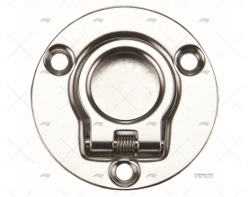 PLATINE ANNEAU ROND INOX