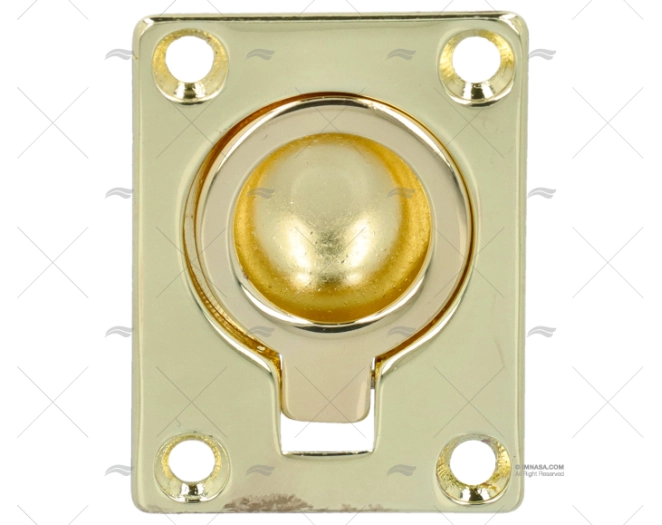 MANIGLIA 51 X38mm OTTONE LUCIDATO