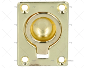 MANIGLIA 51 X38mm OTTONE LUCIDATO