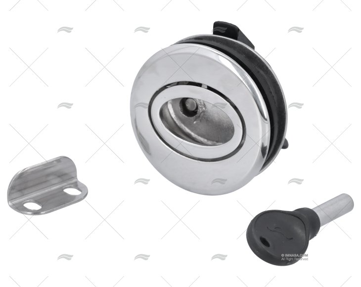 FECHO PUXADOR OVALADO C/CHAVE 51mm SS31 MARINE TOWN