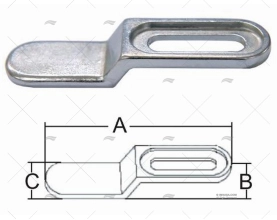 TRAQUETE AJUSTÁVEL 105.5mm INOX 316 MARINE TOWN