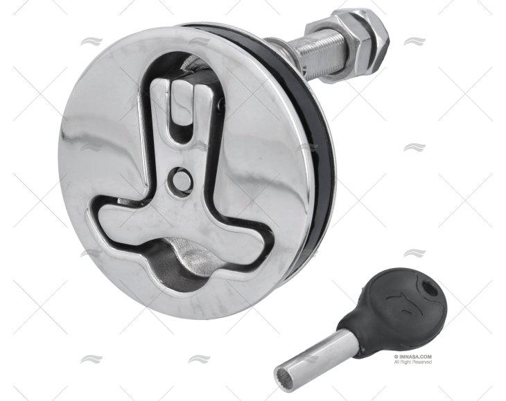 COMPRES.LATCH W/ LOCK W/O PAWL 70mm SS MARINE TOWN