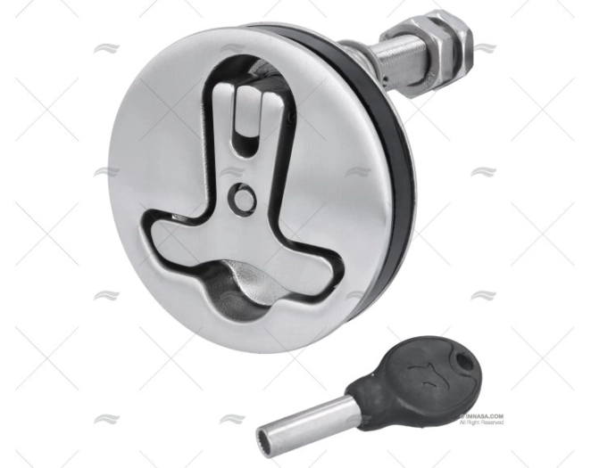 COMPRES.LATCH W/ LOCK W/O PAWL 70mm SS MARINE TOWN