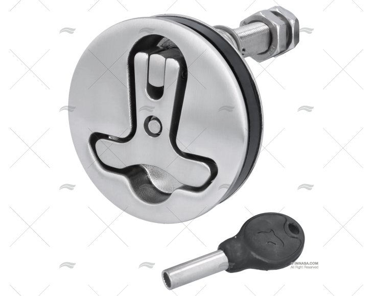 COMPRES.LATCH W/ LOCK W/O PAWL 70mm SS MARINE TOWN