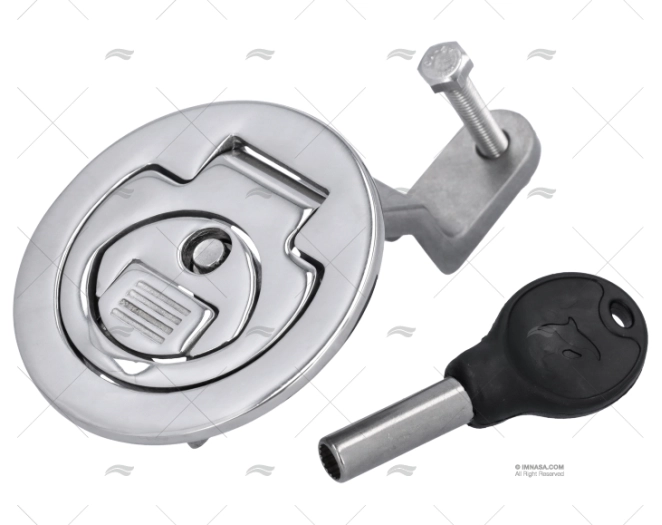 FECHO PUXADOR REGULÁVEL C/CHAVE 51mm SS316 MARINE TOWN
