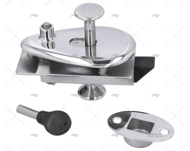 FECHO PORTA 106.5mm 19-25mm INOX 316 MARINE TOWN