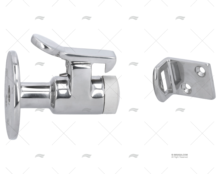 FIXADOR DE PORTA HORIZONTAL AÇO INOX 316 BRANCO MARINE TOWN