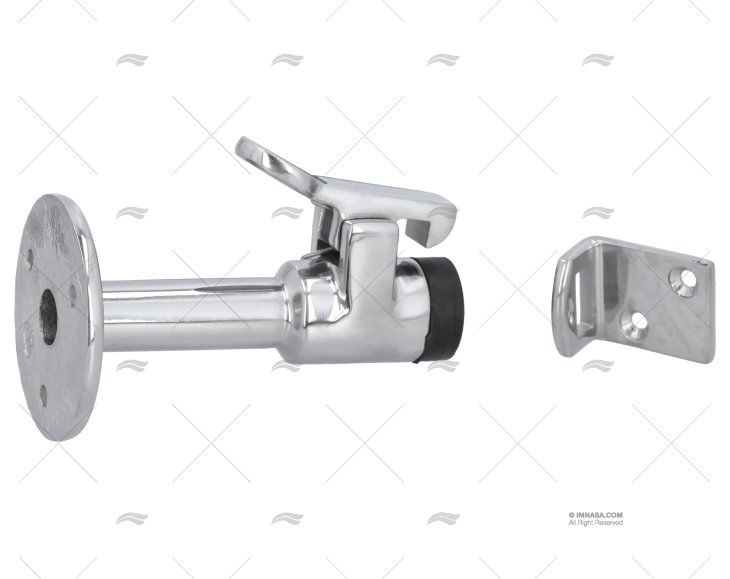 FIXADOR DE PORTA HORIZONTAL SS316 PRETO MARINE TOWN