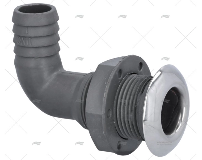 90º STALON THRU HULL 25mm MARINE TOWN