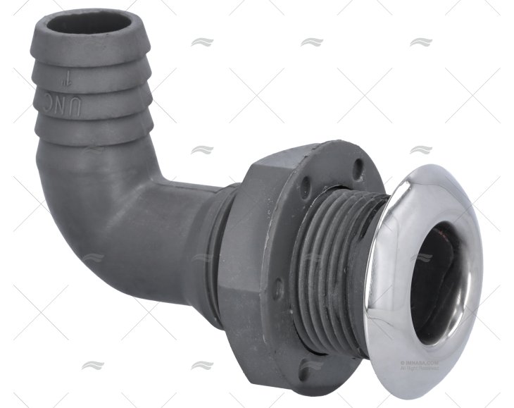 PASSECOQUE COUDE 90º 25mm MARINE TOWN