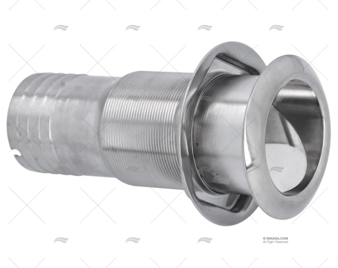 MEGA PASACASCO C/VALVULA 51mm INOX 316 MARINE TOWN