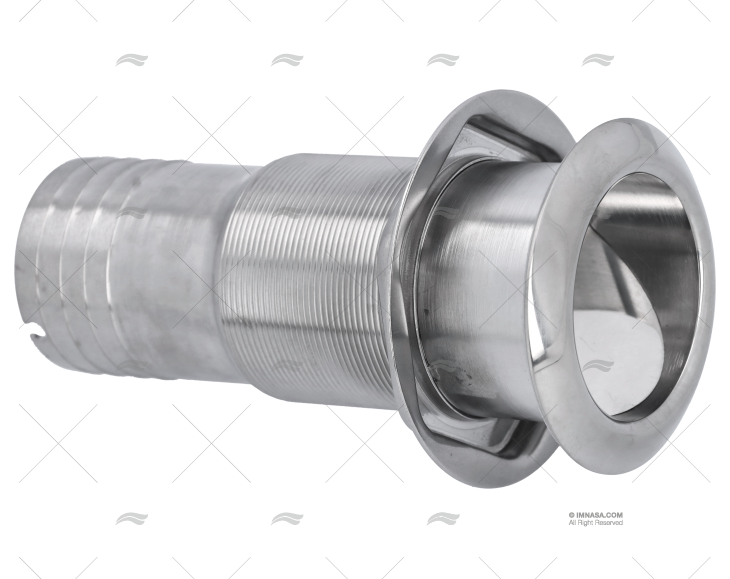 MEGA PASACASCO C/VALVULA 51mm INOX 316 MARINE TOWN