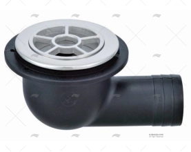 ESGOTO COTOVELO  38mm PVC/INOX 316 ANTIRRETORNO MARINE TOWN