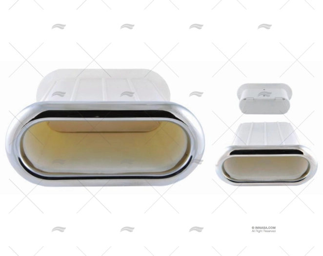 PASSECOQUE OVAL CLAPET INOX 316 MARINE TOWN