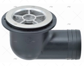 ESGOTO COTOVELO  38mm PVC/INOX 316 MARINE TOWN