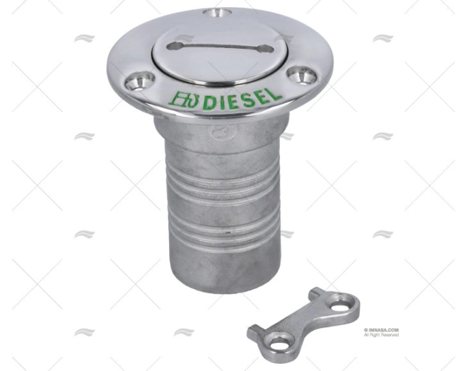 TAMPÃO DIESEL 0º 38mm INOX 316 MARINE TOWN