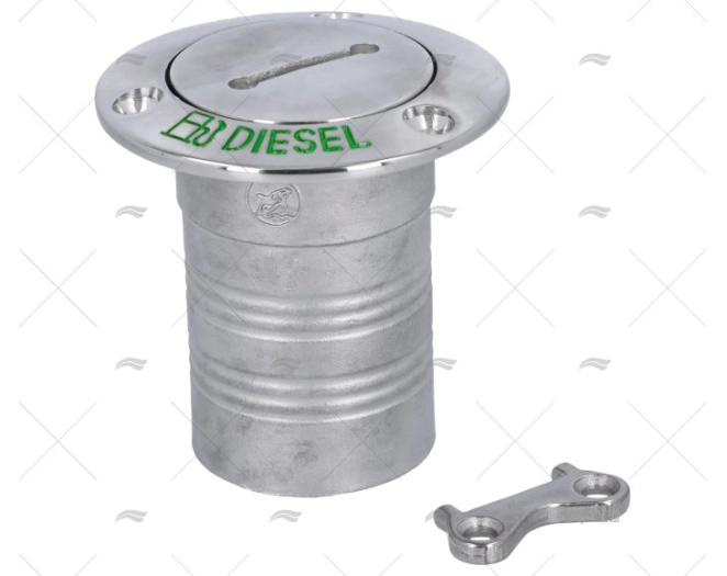 TAPPO GASOLIO 0º 51mm INOX 316 MARINE TOWN