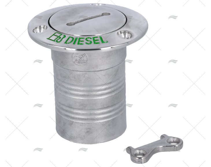 TAPPO GASOLIO 0º 51mm INOX 316 MARINE TOWN