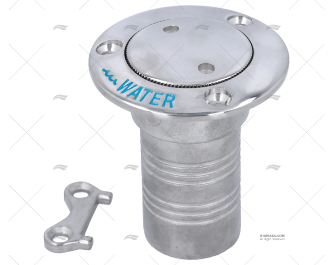 TAPPO A SCOMPARSA ACQUA 0º 38mm INOX 316 MARINE TOWN