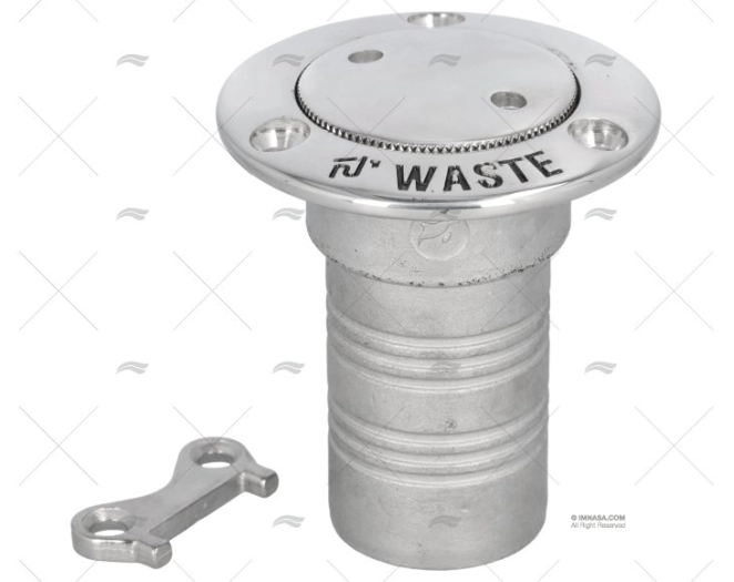 TAPPO POP UP SCARICO 0º 38mm INOX 316 MARINE TOWN