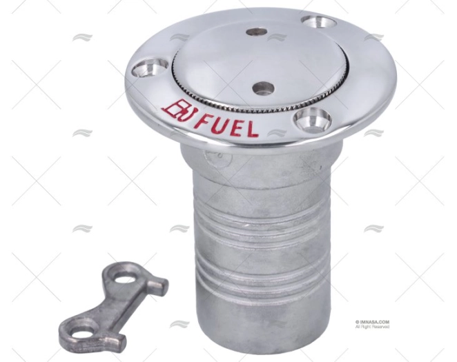 TAPPO A SCOMPARSA CARBURANTE 0º 38mm INOX 316 MARINE TOWN