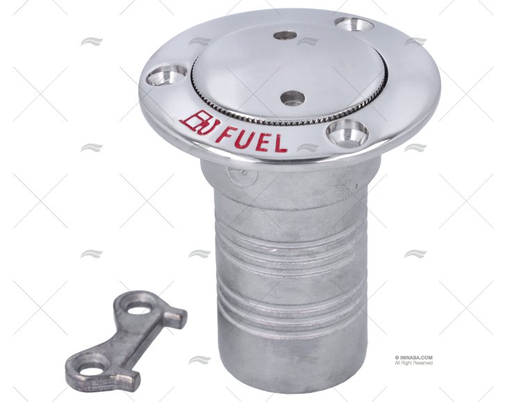 TAPPO A SCOMPARSA CARBURANTE 0º 38mm INOX 316 MARINE TOWN