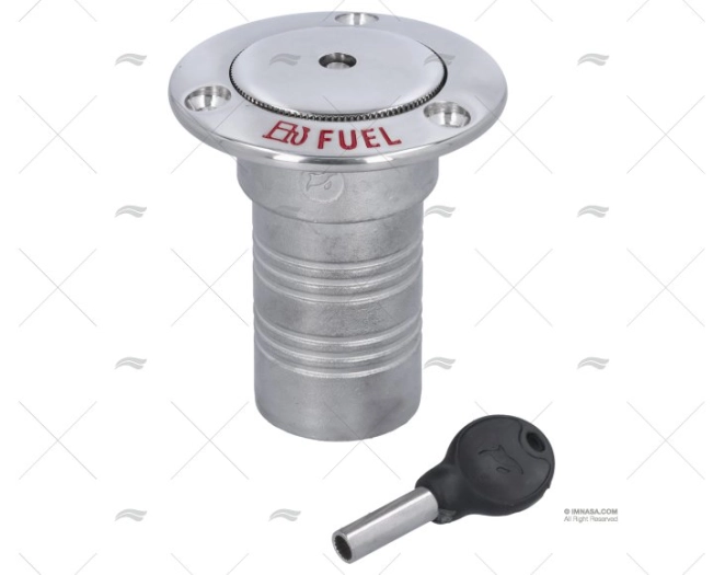 TAPON INOX SS 316 38mm FUEL C/LLAVE MARINE TOWN