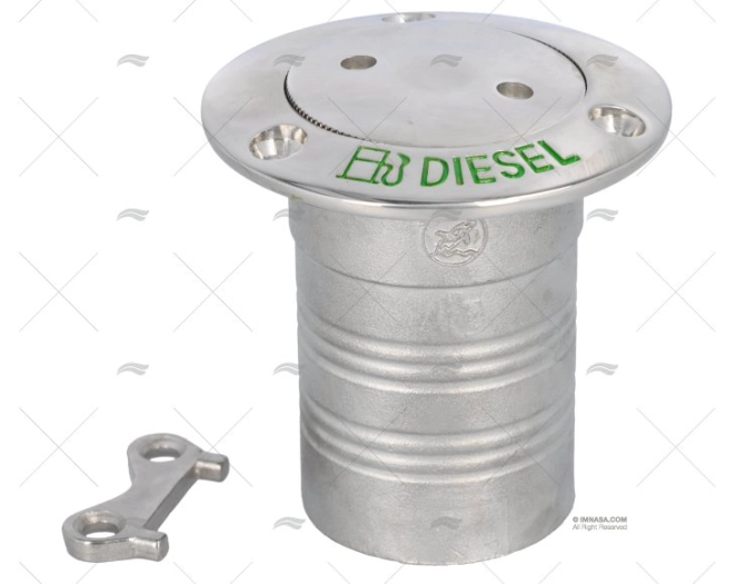 TAPPO A SCOMPARSA DIESEL 0º 51mm INOX 316 MARINE TOWN