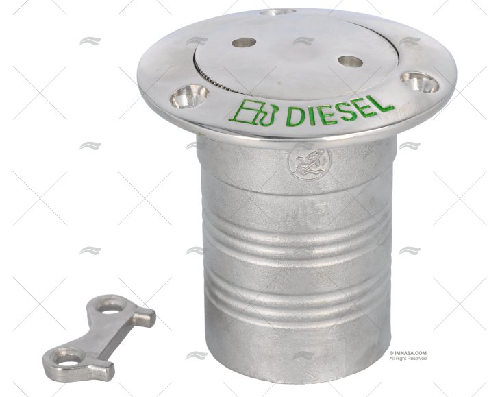 TAPPO A SCOMPARSA DIESEL 0º 51mm INOX 316 MARINE TOWN