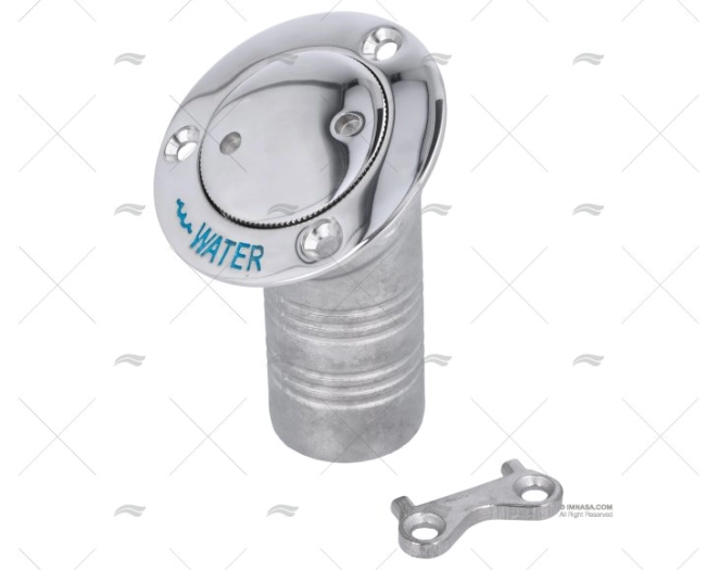 TAPPO WC 38mm INOX 30º A SCOMPARSA MARINE TOWN