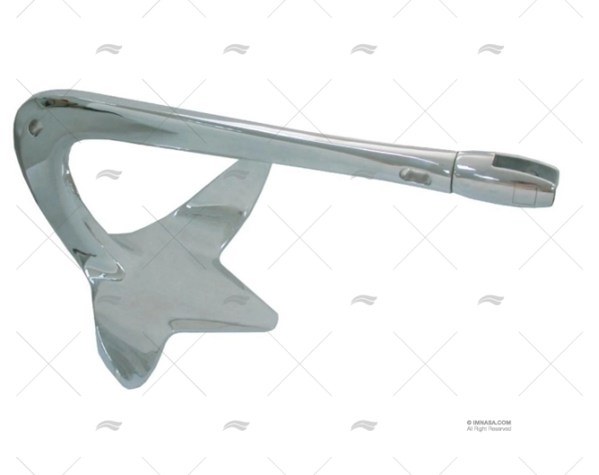 ÂNCORA MANTA-T 7,5 kg INOX MARINE TOWN