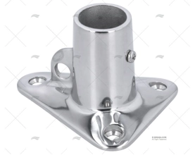 SUPPORTO CANDELIERE INOX 90º VITE