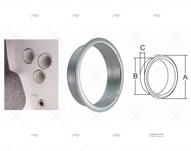ARO 58mm INOX 316 MARINE TOWN